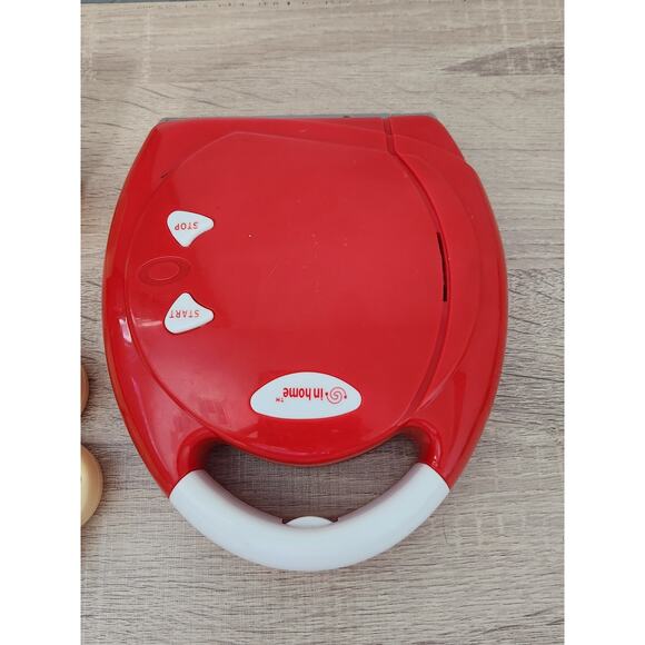 Kids Waffle Maker Toy Pretend Syrup Breakfast Set Play Food Red Appliances - Picture 6 of 8